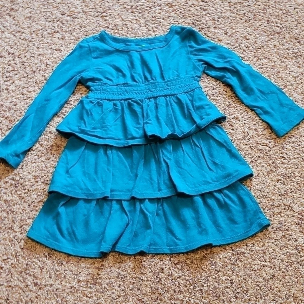 𝅺Old Navy teal ruffled dress 12- 18 mo